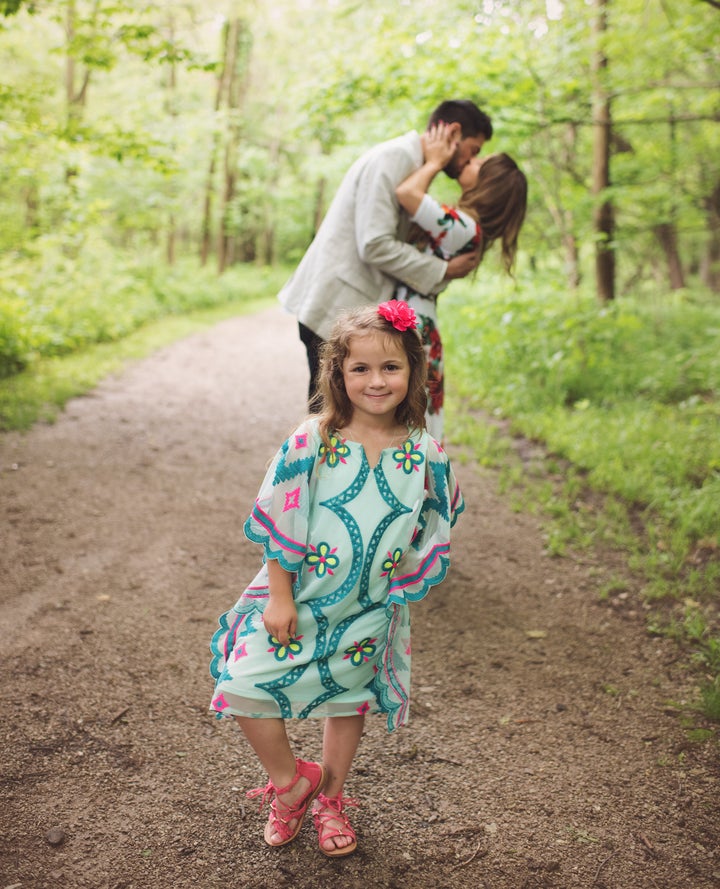Grant proposed twice that day -- once to his girlfriend and again to her five-year-old daughter.