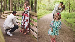 Tras pedirle matrimonio a su novia este hombre se comprometió también con su