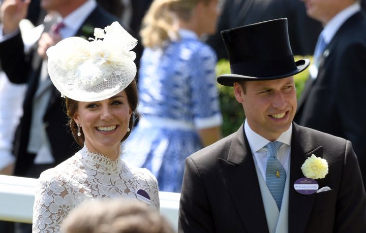 Catherine, Duchess of Cambridge and Prince William, Duke of Cambridge attend the first day off Royal Ascot 2017 at Ascot Racecourse on 20 June 2017 in Ascot, England.