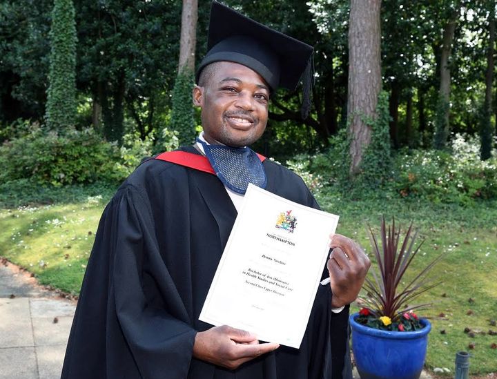 Terminally ill student Dennis Newlove graduated in his hospice last week 