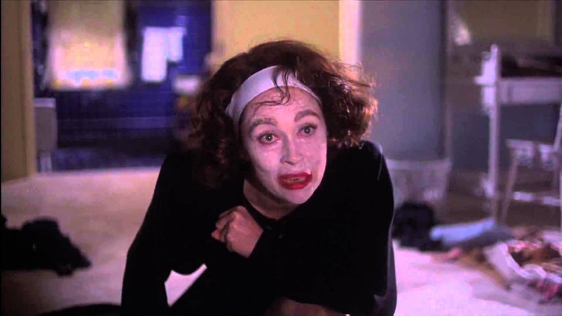 Faye Dunaway portraying Joan Crawford as “Mommy Dearest,” an unbalanced alcoholic housewife circa 1981.