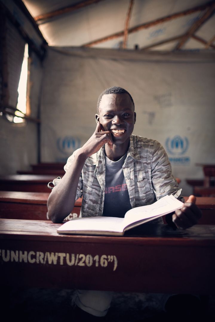 Daniel is a budding scientist and was top of his class in South Sudan. “School is important, if you want to get knowledge you have to go to school,” he says. 