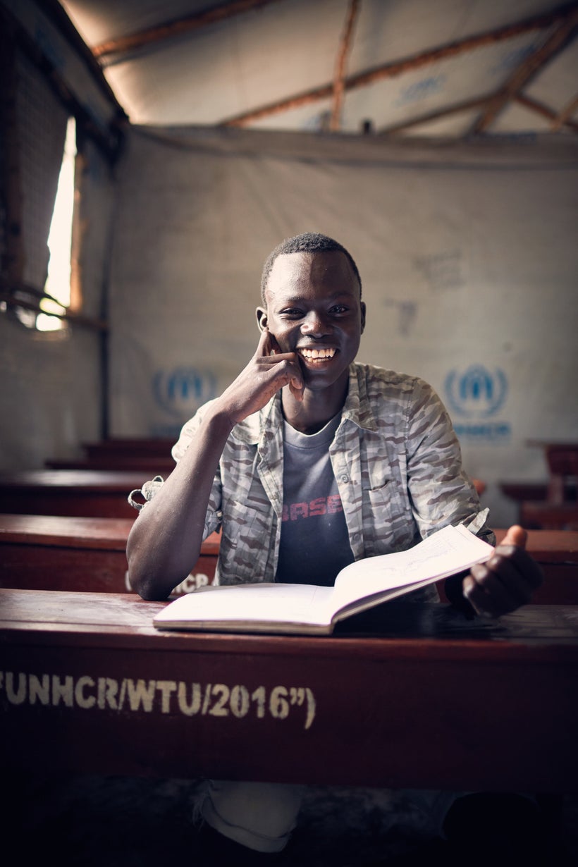 <em>Daniel is a budding scientist and was top of his class in South Sudan. “School is important, if you want to get knowledge