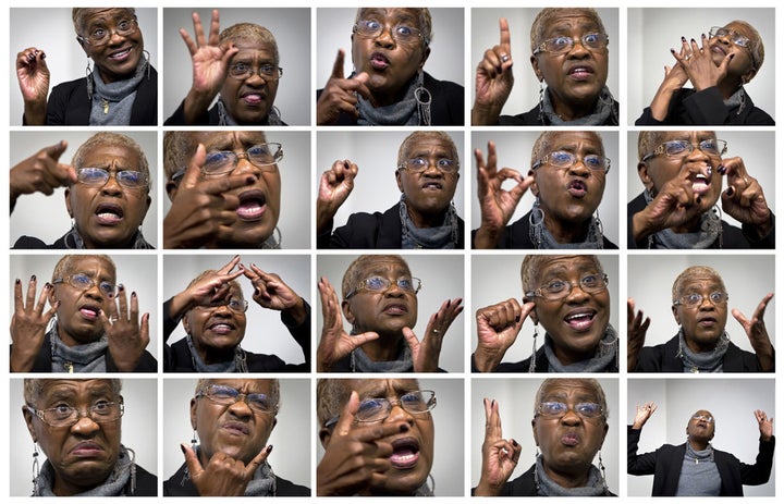 There is so much more to sign language than the hands, as interpreter Christine Dudley demonstrates.