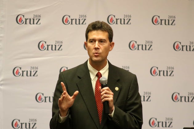 Alabama Secretary of State John Merrill at a 2015 rally for then-presidential candidate Ted