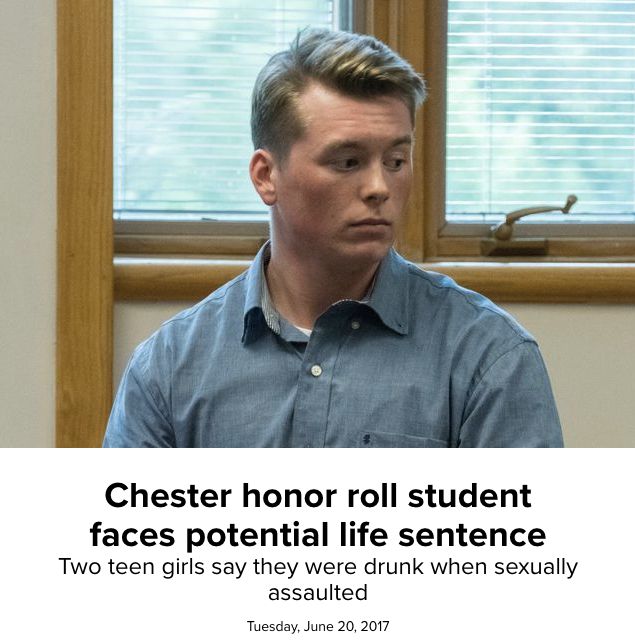 A screenshot of the Daily UV's headline that reported Stocker had been charged with two felony sexual assault counts.