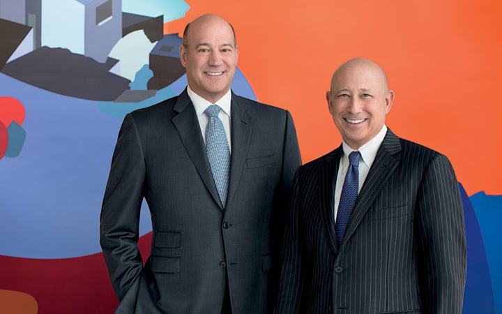 Gary Cohn, left Lloyd Blankfein, right