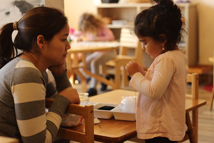 Teachers are called "guides" in the Montessori education model, which centers around student agency in learning.