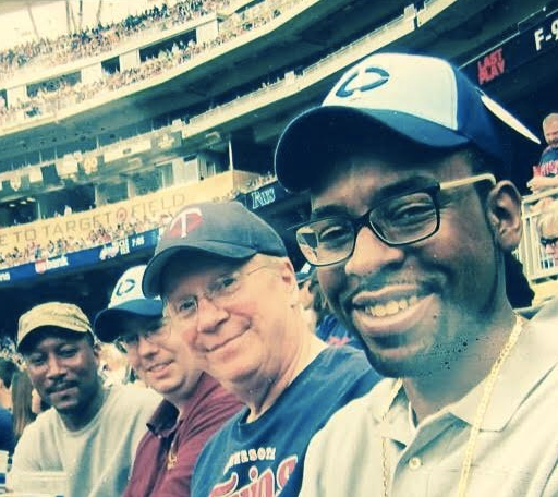 Philando Castile with some of his coworkers from J.J. Hill at a baseball game.