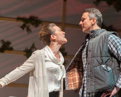 <p>Charisse Loriaux (Samantha) and James Asher (Ben) in a scene from <strong><em>You Mean To Do Me Harm</em></strong> </p>