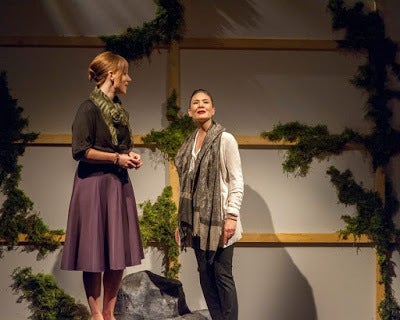 <p>Lauren English (Lindsey) and Charisse Loriaux (Samantha) in a scene from <strong><em>You Mean To Do Me Harm</em></strong> </p>