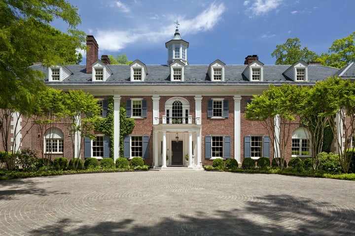 The former home of Jackie Kennedy, Merrywood estate sits on seven private acres on the Potomac River.