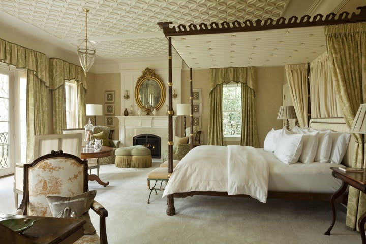 Nine ornate bedrooms leave plenty of space for guests.