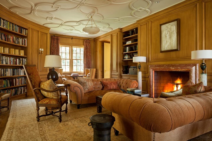 A private study connects to the second-floor "family quarters."