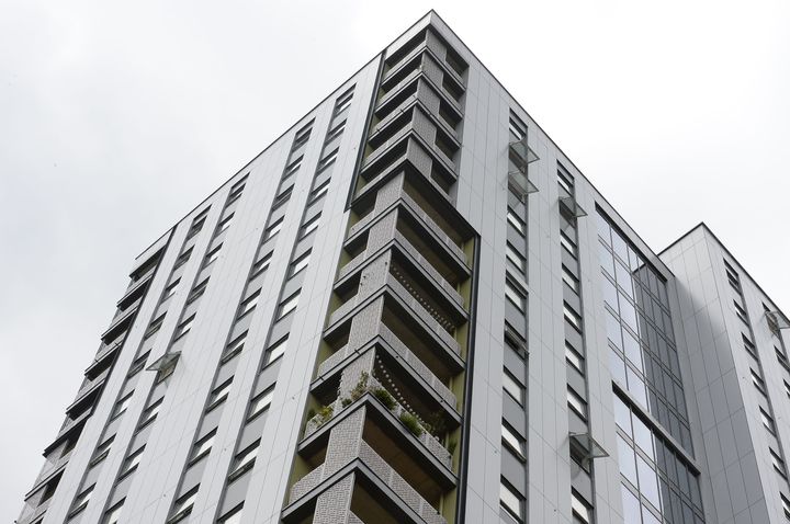 A general view of Rivers Apartments in Tottenham, North London, where a review is being carried out on the cladding after the Grenfell Tower fire last week.