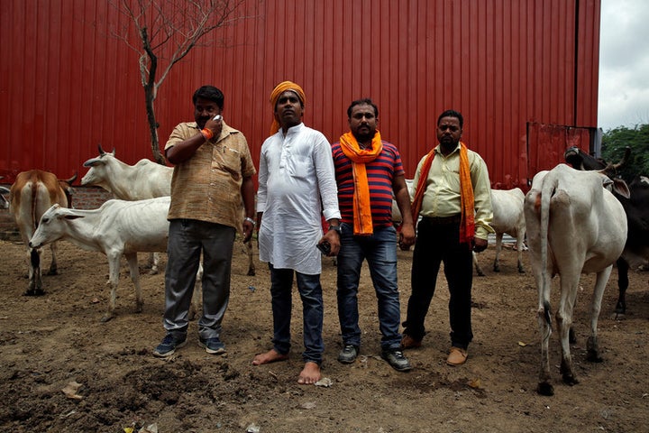 Hindu nationalist cow vigilantes in Uttar Pradesh.