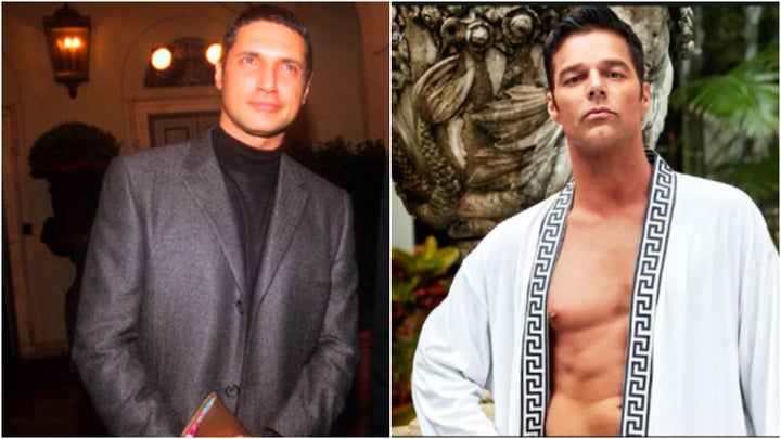 L: Antonio D'Amico in 1998. R: Ricky Martin as D'amico.