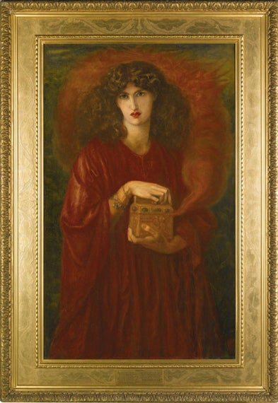 <p>Dante Gabriel Rossetti, <em>Pandora</em>, 1871, oil on canvas, 131 x 79cm.</p>