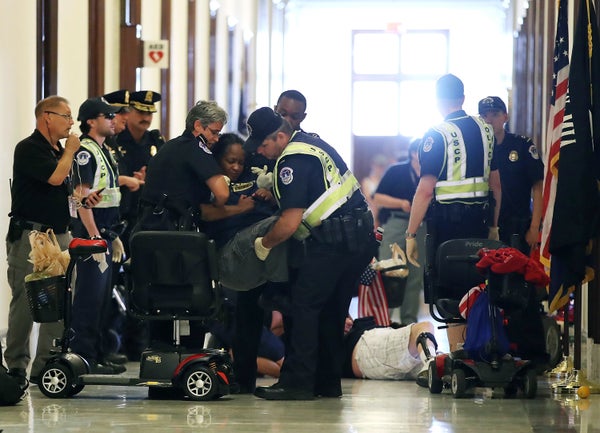 Image result for disabled blocking congressional offices, photos