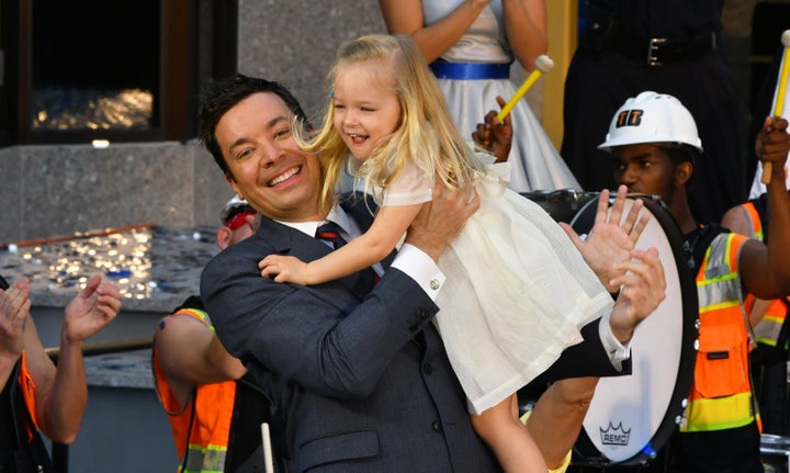 Fallon and his wife have two daughters. 