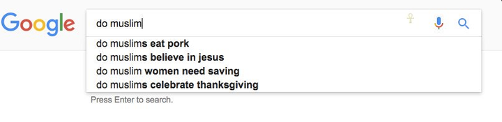 More autofill results from Google.