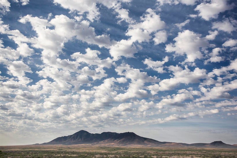 Mexico’s San Jose Mountains tower over Ladd Ranch from just across the border.