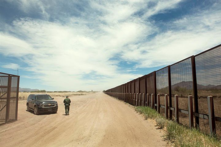 Border Patrol along ten and half miles of Ladd Ranch - Mexico border.