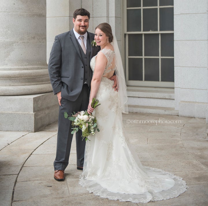 Jake and Andria Farthing on their June 17 wedding. 