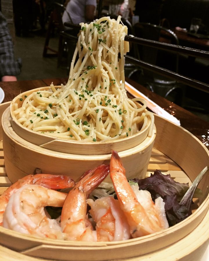 The Floating Noodles at Neptunes Raw Bar in Artesia
