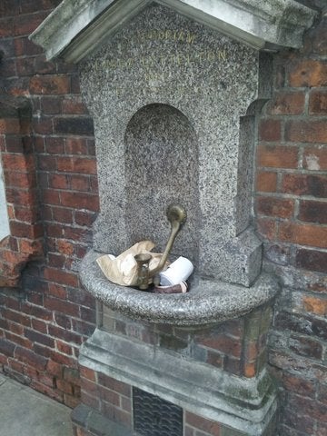 Many public drinking water fountains suffer from lack of regular cleaning and maintenance.