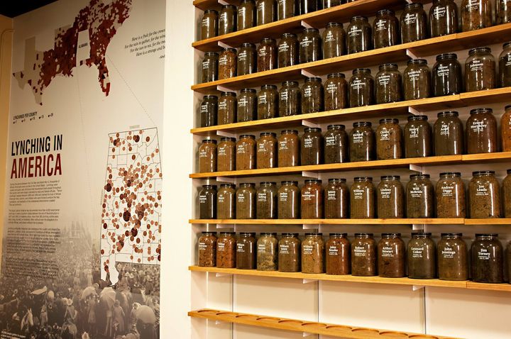 <p>Equal Justice Initiative's Community Remembrance Project is part of a campaign to recognize victims of lynching by collecting soil from lynching sites and building a lasting and more visible memory of the horrors of racial injustice. Jars of collected soil will be part of a permanent memorial exhibit. </p>