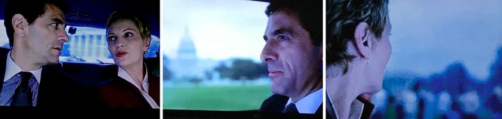 The Contender (2000). The Lincoln Memorial, the Capitol, and the White House in under 60 seconds. 