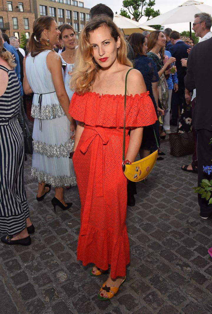Charlotte Dellal attends British Vogue editor Alexandra Shulman's leaving party.