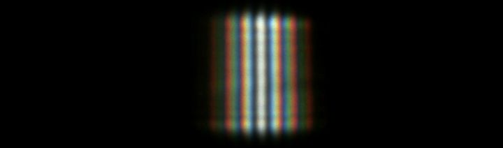 Interference pattern from a double slit experiment