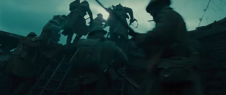 <p>Out of the trenches: the moment the men of the allied troops rally behind Wonder Woman. </p>