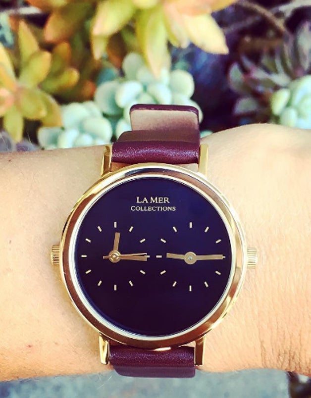 <p><a href="https://www.lamercollections.com/shop/-PRE-ORDER-July-30-2017-Ship-Date-Brown-Gold-Bi-Coastal-Watch/" target="_blank" role="link" rel="nofollow" class=" js-entry-link cet-external-link" data-vars-item-name="Bi-Coast Watch" data-vars-item-type="text" data-vars-unit-name="59408a1ae4b0d99b4c920fb8" data-vars-unit-type="buzz_body" data-vars-target-content-id="https://www.lamercollections.com/shop/-PRE-ORDER-July-30-2017-Ship-Date-Brown-Gold-Bi-Coastal-Watch/" data-vars-target-content-type="url" data-vars-type="web_external_link" data-vars-subunit-name="article_body" data-vars-subunit-type="component" data-vars-position-in-subunit="27">Bi-Coast Watch</a>. Comes in three colors: Brown/Gold (pictured), Black/Silver, Brown/Gold (with white dial)</p>