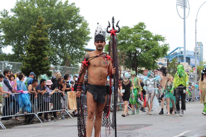 People of all colors shapes and sizes dressed up for the 2017 Mermaid Parade