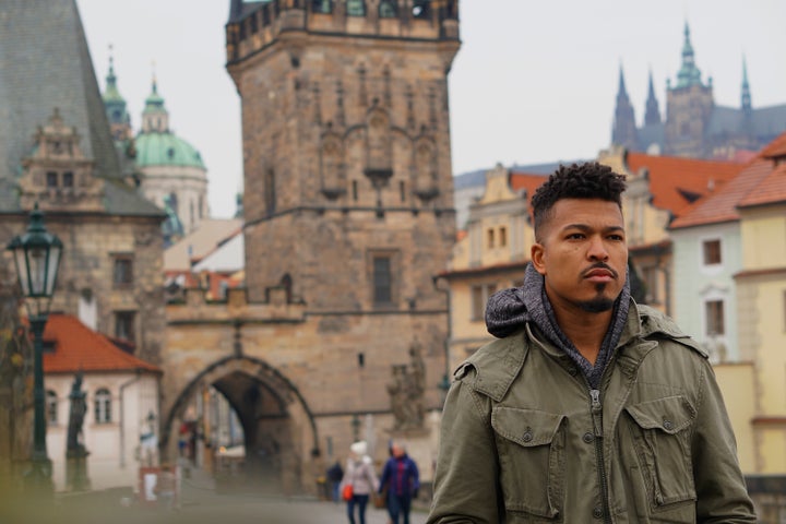 <p>This is a picture of me on the St. Charles Bridge in Prague. </p>