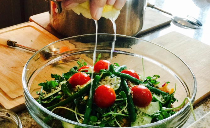 Adding zesty lemon juice makes this salad a winner.