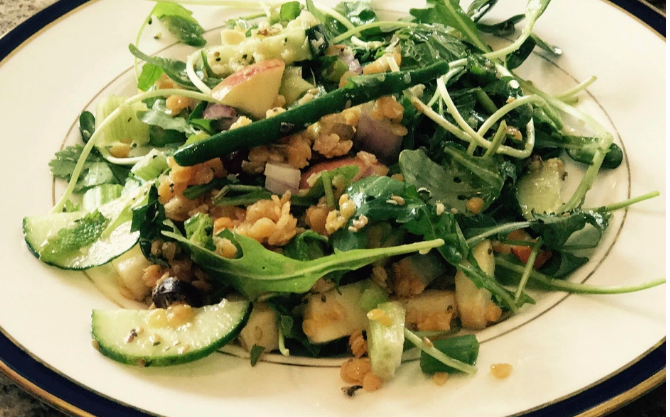 A nutritious plant-based meal made with tender loving care.