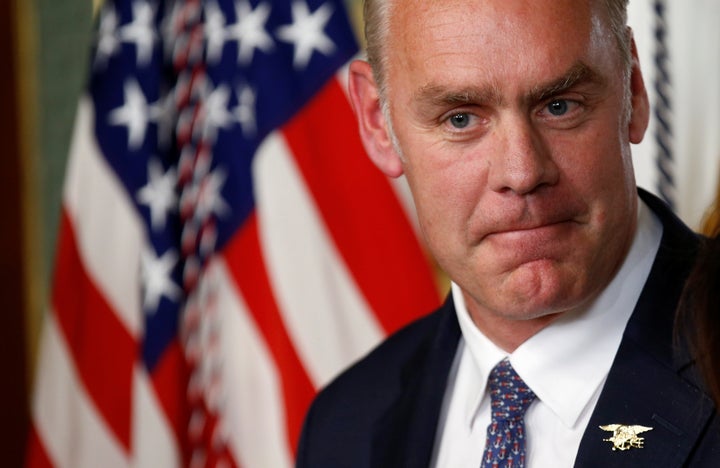 Interior Secretary Ryan Zinke was sworn into his post on March 1.