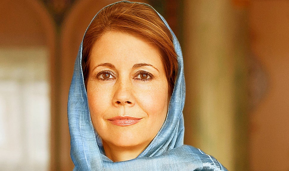 Kristiane Backer as featured on the cover of her book, i /From MTV to Mecca: How Islam Inspired My Life.