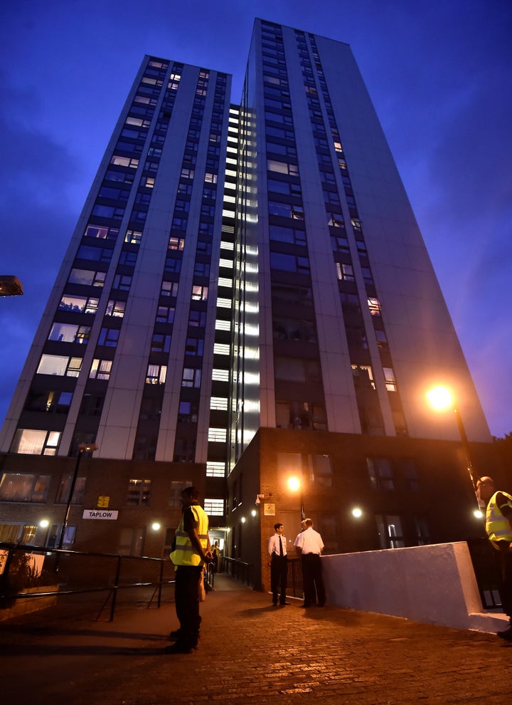 Taplow Tower block on the Chalcots Estate in north London 