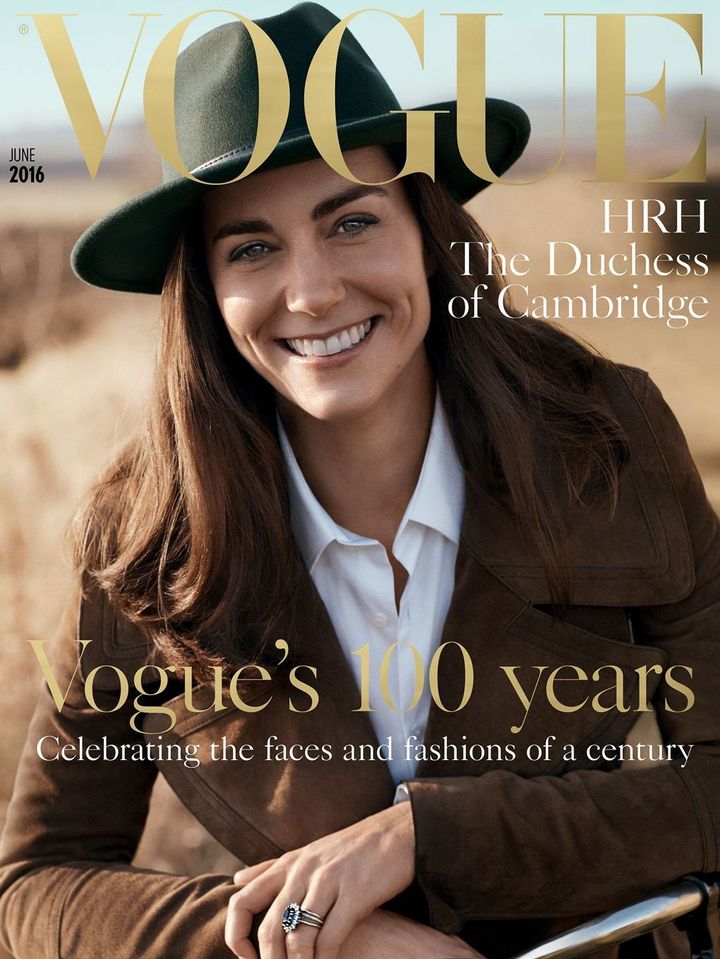 The famous 100 year cover featuring Kate Middleton, the Duchess of Cambridge. 