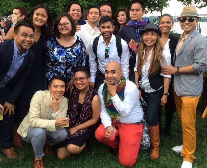 Several LGBTQ Filipino Americans represented at New York City Mayor de Blasio’s annual Pride Party at Gracie Mansion. 