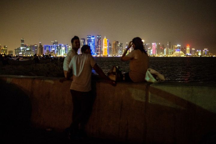 In a country where unmarried sex is outlawed and men and women are socially segregated, people have to find places where they can have sex without being seen. This dark parking area along the Corniche, the waterfront promenade around Doha Bay, is a popular spot for couples to get intimate.