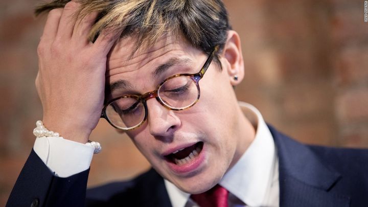 Milo Yiannopoulos resigns as an editor at Breitbart News. 