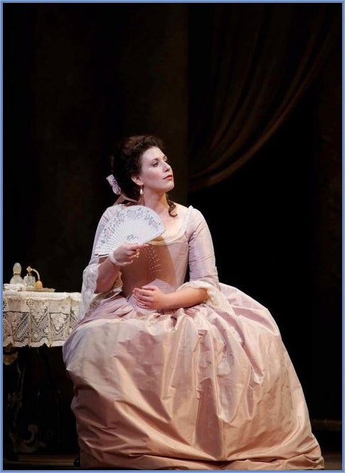 Ellie Dehn (as the Contessa). SF Opera, 2010
