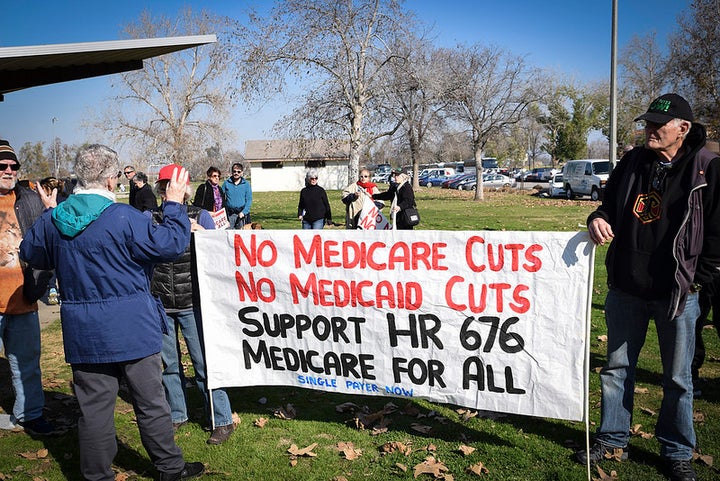 Rally to protect Medicare and Medicaid, Bakersfield, CA, January 2017