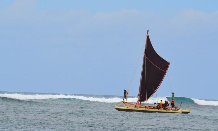 <p>Sea trials for Wānana Pāoa in Waialua Bay.</p>